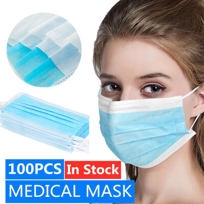 

NEW 60100PCS Mask Disposable Face Masks Mouth Mask Non-Woven Soft Breathable Mask