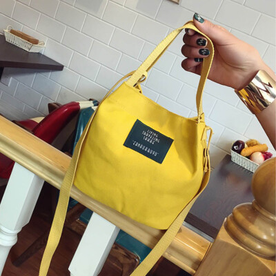 

New Ladies&39 Student Literary Canvas Bag Versatile Shoulder Bag Handbag Bag