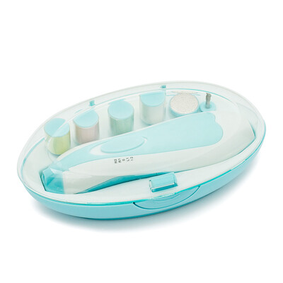 

Electric Baby Nail File Trimmer With Light 6 Grinding Heads Safe Nail Clipper Cutter Kit For Newborn Infant Toddler Kids Toes & Fi