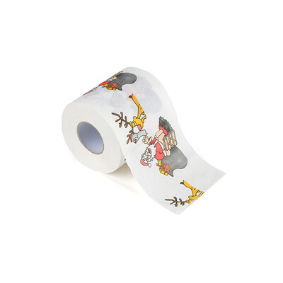 

Toponeto Christmas Pattern Roll Paper Print Interesting Toilet Paper Table Kitchen Paper