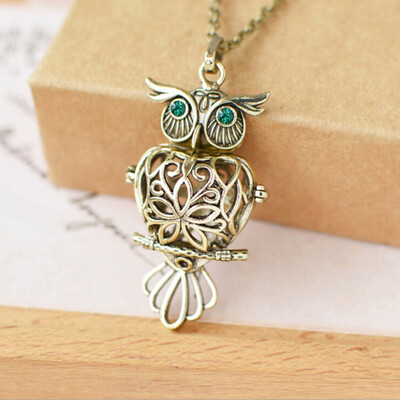 

Vintage Forest Elves Owl Aromatherapy Ball Hollow Sachet Ball The Sweater Chain