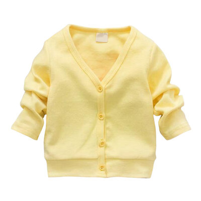 

0-3Y Baby Kid Clothing V-neck Cardigan Thick Cotton Jacket Coat