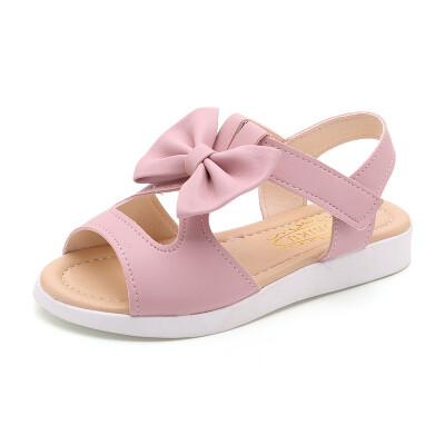 

PU Sandals Bow Baby Shoes Fashion Summer PU Bow Baby Girl Sandals 2018 New Beach Sandals For Girls