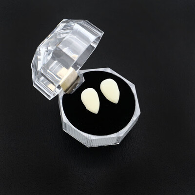 

2pcs Cosplay Halloween Dentures Zombie Vampire Teeth Ghost Devil Fangs Werewolf Teeth Box Packed Gift Prop Costume Party Kid Toy