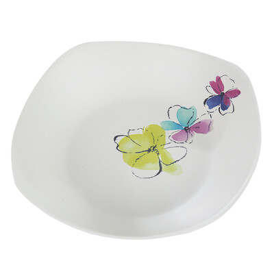 

Toponeto Bamboo Fiber Meal Plate Environmental Protection Dish Fruit Plate Candy Plate