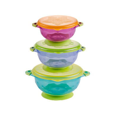 

3PCSSet Antiskid Baby Tableware Double Handle Dinnerware Suction Bowl Baby Toddler Infant Food Feeding Bowls Dishes