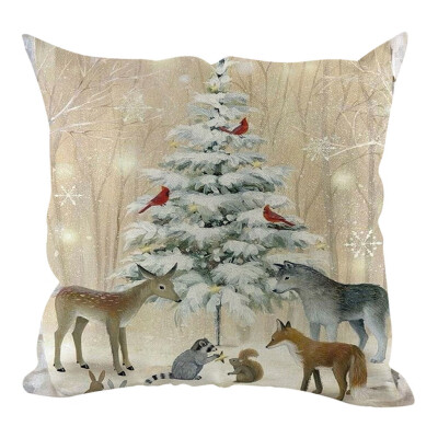 

〖Follure〗Christmas Pillow Cover Pillowcases Decorative Sofa Cushion Cover Home Decoration