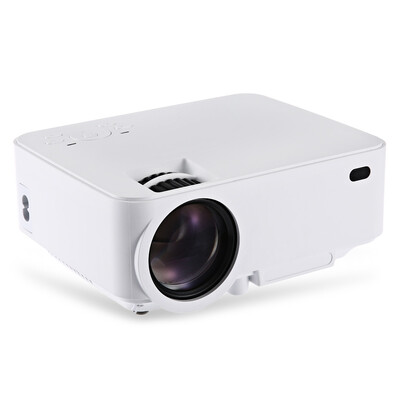 

RUISHIDA M1 Mini 1500 Lumens 800 x 480 Pixels Projector with VGA HDMI USB SD Card Slot for Home Office Education