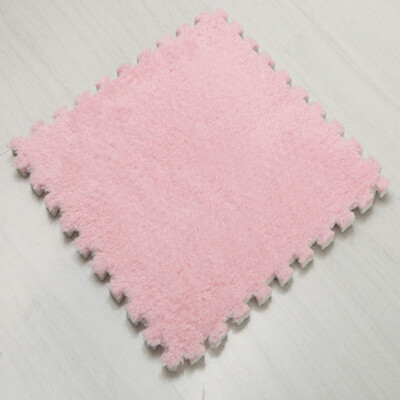 

Plush Interlocking Foam Pad Puzzle Floor Tiles Mat Baby Crawling Nursery Rugs 12" x 12