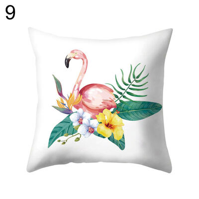 

Flamingo Print Soft Pillow Case Waist Throw Cushion Cover Office Home Decor