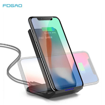 

FDGAOQI wireless smart vertical mobile phone charger 10W fast charge for Apple Samsung Huawei mobile phone