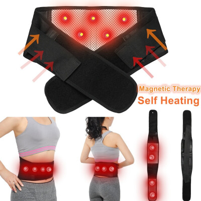 

Adjustable Self Heating Tourmaline Protection Magnetic Therapy Backache Waist Belt Support Brace Belt MXL