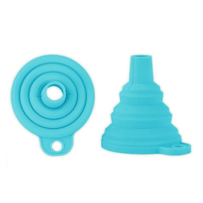 

1Pcslots Silicone Gel Foldable Collapsible Style Funnel Hopper Kitchen Cooking tools Accessories gadgets outdoor