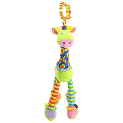 

HappyMonkey Long Neck Cartoon Crib Hanging Toy Plush Stroller Doll Children Pendant Kids Room Ornaments