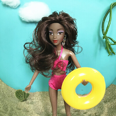 

YIWULABaby Movable Joint African Doll Toy Black Doll Best Gift Toy