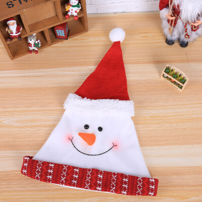 

Tailored New Christmas Holiday Stars Print Xmas Cap For Santa Claus Gifts Nonwoven Cap