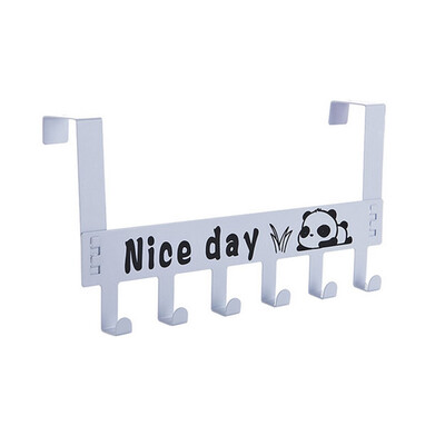 

Toponeto Over-The-Door Hook Rack Metal Hanger Storage Holder Hanging Coat Hat Towel Bag