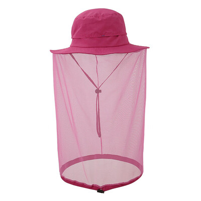 

Mosquito Head Face Net Hat Hidden Mesh Protection Bug Bee Hiking Fishing Outdoor