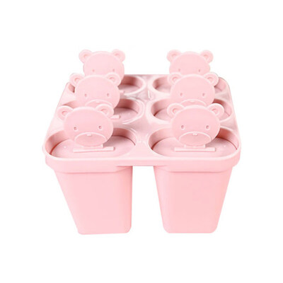 

6-slot Ice Cream Lolly Pop Mold DIY Maker Mould Tray Pan Kitchen Tool with Lid