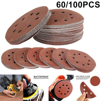 

60100pcs 5 Inch 125mm Sanding Polishing Round Sandpaper Eight Hole Disk Sand Sheets Grit Sanding Disc Polish