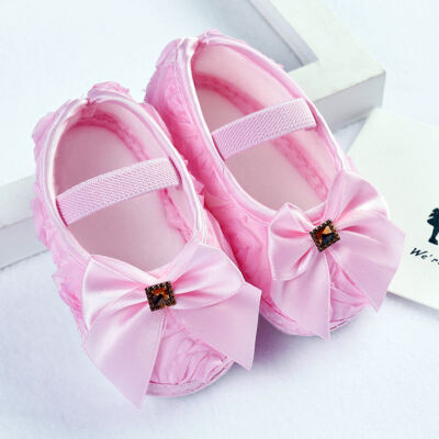 

Toddler Newborn Baby Shoes Bow First Walkers Princess Baby Soft Sole Anti-Slip Sapatinhos Para Bebe Menina Moccasins