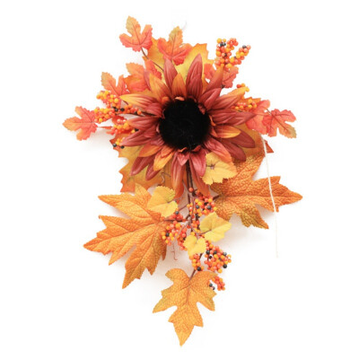 

Halloween cutting door hanging maple leaf ornaments harvest festival rattan desktop decoration bar counter pumpkin ornament