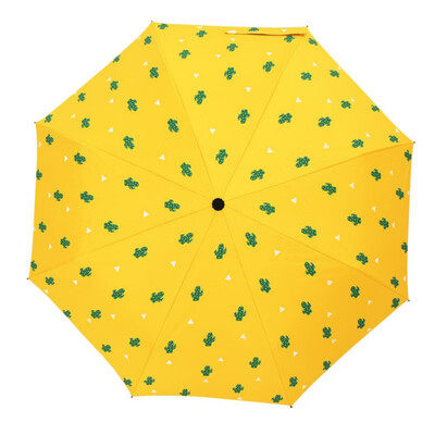 

Sunscreen Waterproof Sunny Rainy Umbrella Cute Stylish Cactus Love Heart Plane Pattern Outdoor Umbrella Household Daily Supplies