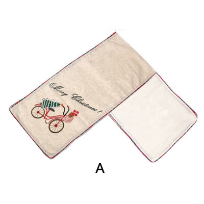 

Tailored Merry Christmas Christmas Tree Long Table Runner Cloth 176CM Home Decor