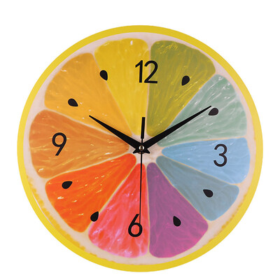 

Gobestart Silent Sweep Modern Elegant Fruit Creative Digital Clock Home Decoration Gift