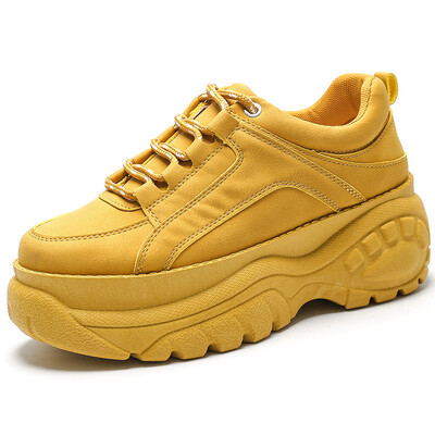 

Mhysa 2019 New Shoes Woman High Platform Sneakers Autumn Female Shoes Casaul White Sneakers Breathable Zapatos Casual Mujer