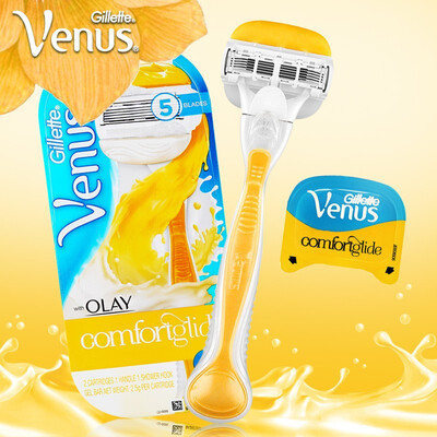 

Gilltte Venus Razor OLAY Comfort Glide Razor Female Shaving Blade for Women Shave Shaving &Hair Removel 1 Razor Holder 2 Blades