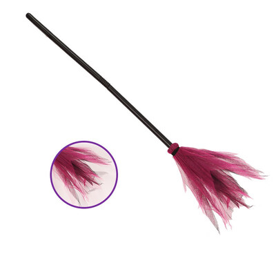 

Halloween Witch Broom For Cosplay Costume Party Props Smooth And Light Handle Design