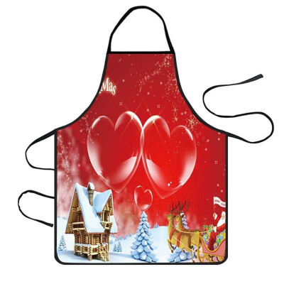 

Toponeto Christmas Decoration Waterproof Apron Kitchen Aprons Dinner Party Apron