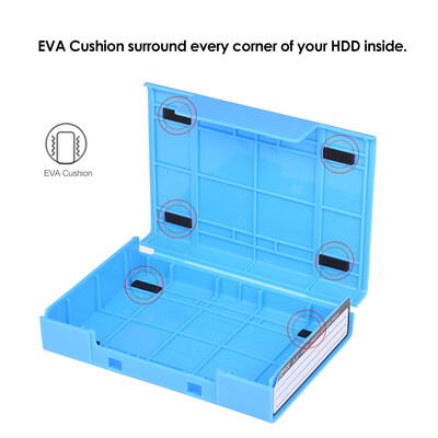 

ORICO PHP35-V1-BL 35 inch Hard Drive Enclosure Protective Box SDD Storage Case HDD Anti-Static Carrying Case Blue