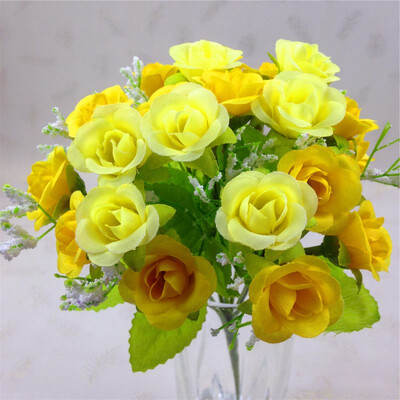 

Beautiful Decorative Flowers 1 Bouquet 21 Head Artifical Fake Rose Wedding Party Home Decor Silk Flower Decorative Flowers