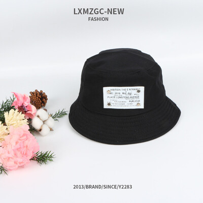 

Fishermans hat Ms Summer sunshade cap Pure colour cloth cap Foldable sunhat Big brim hat Tide brand fashion basin cap
