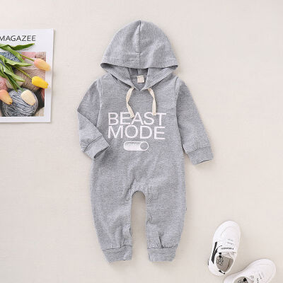 

Toddler Newborn Baby Boy Girl Warm Infant Romper Letter Jumpsuit Hooded Clothes Boy Long Sleeve Outfit Clothing 2019 New