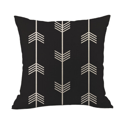 

〖Follure〗2019 New Geometric Linen Pillowcase Sofa Throwing Pad Set Home Decoration