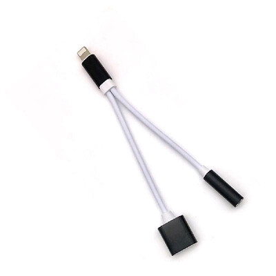 

2 in 1 Lightning Adapter for Iphone7 Dual Lightning Audio&Charging Cable Splitter Cables