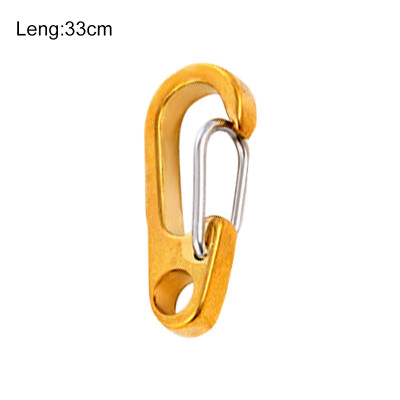 

EDC Gear Carabiner Copper Hang Buckle Survival Key Chain Clip Camping Travel Tools Quick Release Climbing Carabiner Clip