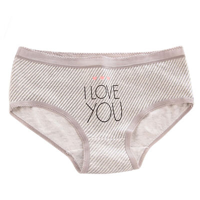 

Women Panties underpants Cotton Female Underwear Sexy Briefs Plus Size High Qualit Lingerie Striped Print Intimates
