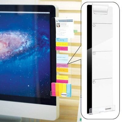 

Computer Display Screen Sticker Acrylic Adhesive Sticky Notes with Charging Hole Phone Holder Bookmark Notes Message Board