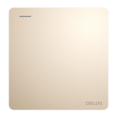 

Delixi DELIXI switch socket panel single open one open single control switch champagne gold flat large board