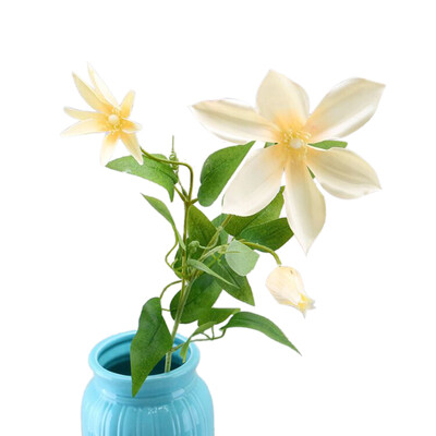 

Artificial Trident Lotus Flower Simulation Silk Floral Fake Flowers Single Branch for Wedding Home Table Decor Art