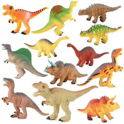 

12pcs Mini Lifelike Dinosaur Toy Set Plastic Play Toys Model Kit Kids Boy Children Holiday Gift