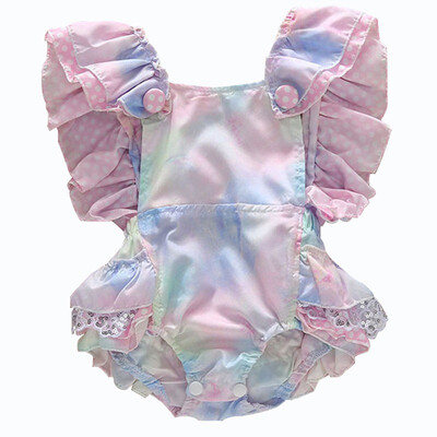 

Newborn Baby Girls Bodysuits Ruffle Cotton Baby Girl Clothes Summer Backcross Infant Jumpsuits Outfits Sunsuit Baby Clothing