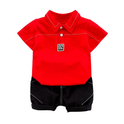 

Boyss CLothes Set Summer BLby Cotton CLrtoon Print InfLnt CLothing Set BLue White T shirts Shorts 0-4 YeLrs WEIXINBUY LA