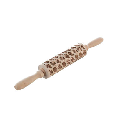

Christmas Snowflake Laser Embossing Rolling Pin Printed Cookie Dough Stick Fondant Tool Baking Noodle Cake Dough Engraved Roller