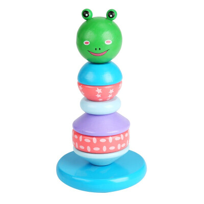 

Immovable Tumbler Magic Wooden Toys Stack Building Blocks Rainbow Tower Animal Balance Tumbler Educational Toy Gift squeeze Toy