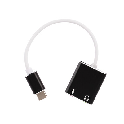 

USB C Type C Type-C External Sound Card Hi-Fi Magic Voice 71 CH Audio Card Adapter USB-C to Jack 35mm Earphone Microphone Speake
